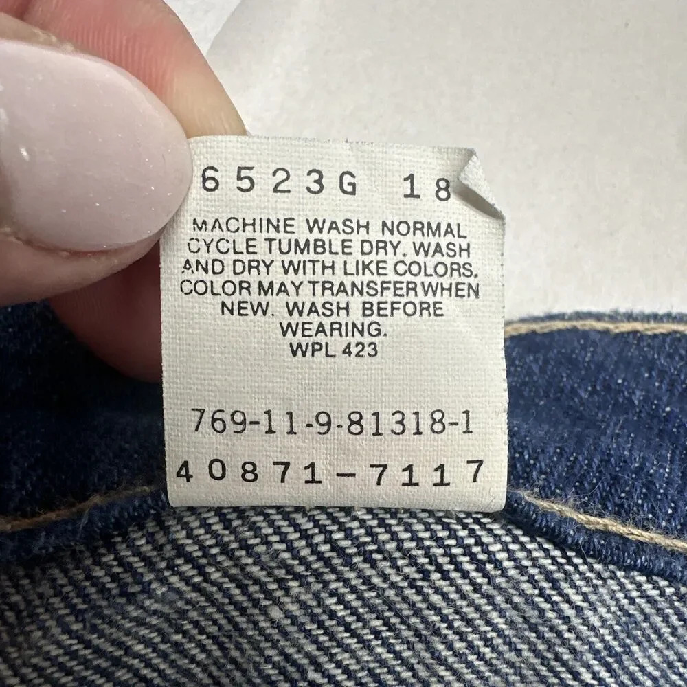 VTG Levi's 769 Orange Tab With A Skosh More Room Mens Jeans Size 36X30 80s - Picture 11 of 13